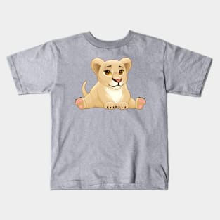 Baby lion with cute eyes Kids T-Shirt